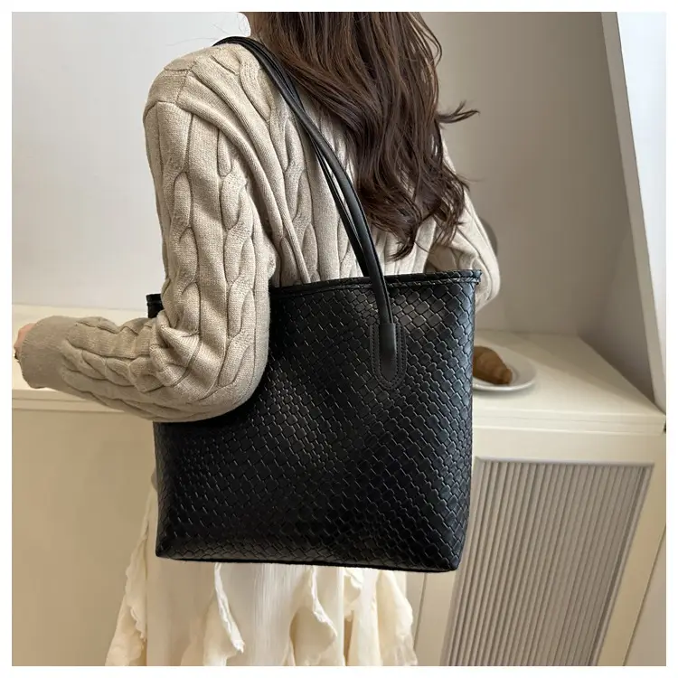 Women Woven Tote Bags 2025 Autumn Large Capacity — feature 25