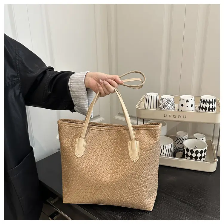 Women Woven Tote Bags 2025 Autumn Large Capacity — feature 8
