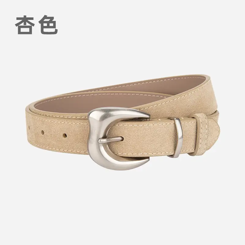Purple Suede Belt for Women with Silver Buckle - Image 14