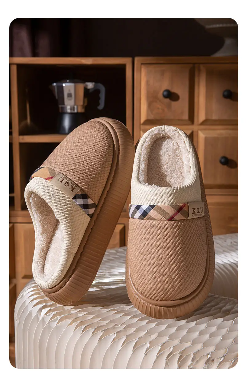 Women's Warm Cotton Slippers Autumn Winter Large — feature 12