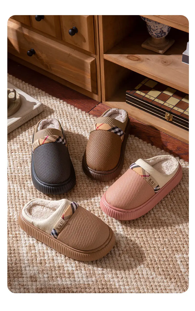 Women's Warm Cotton Slippers Autumn Winter Large — feature 13