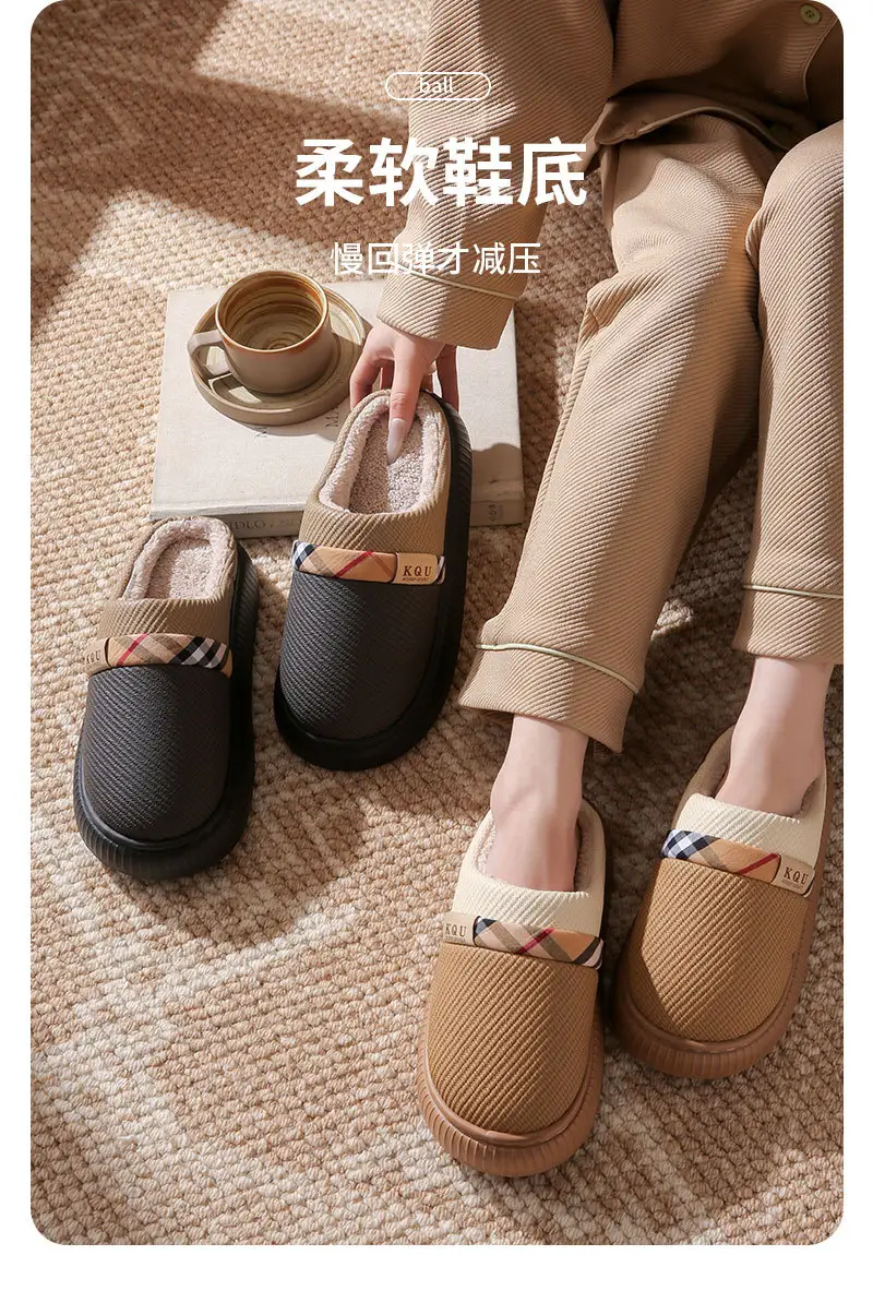 Women's Warm Cotton Slippers Autumn Winter Large — feature 6
