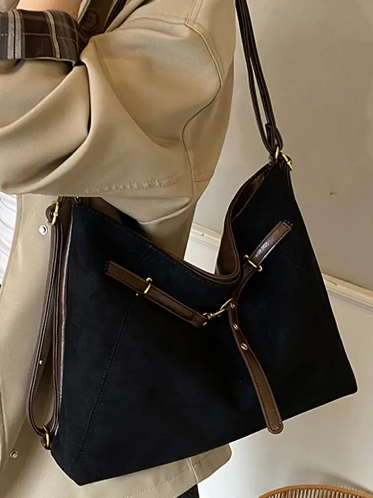 Green Velvet Retro Tote Bag for Women - Image 7