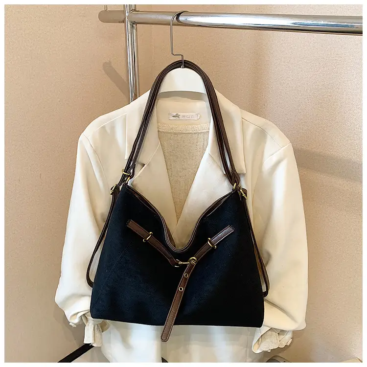 Green Velvet Retro Tote Bag for Women — feature 26