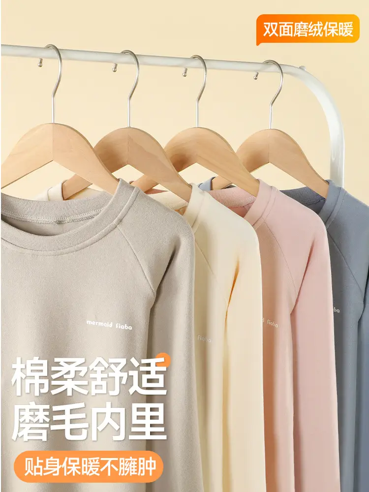Autumn Winter Warm Kids T-Shirt Pink Soft - Image 6