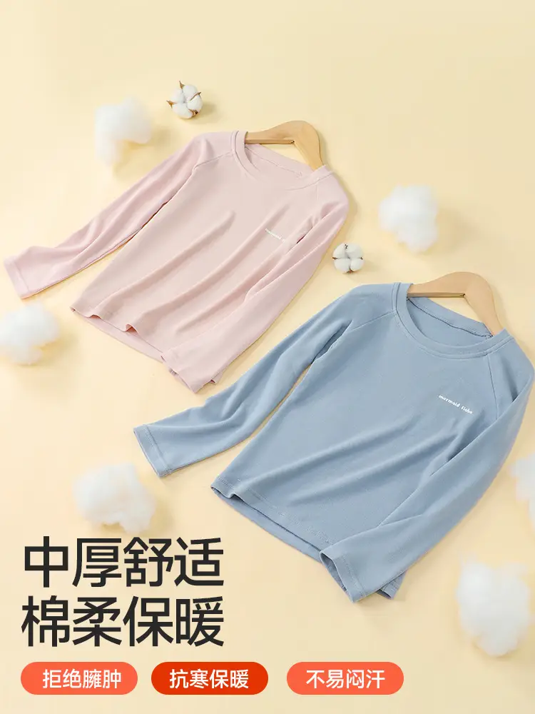 Autumn Winter Warm Kids T-Shirt Pink Soft - Image 8