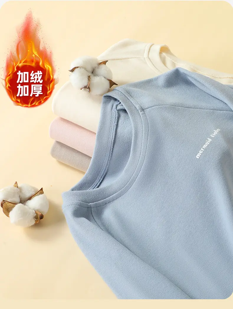Autumn Winter Warm Kids T-Shirt Pink Soft — feature 5