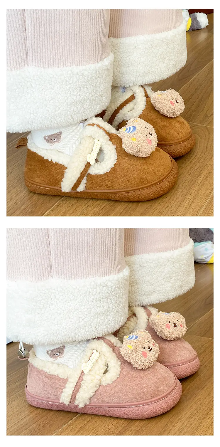 Birkenstock Cartoon Eva Cotton Slippers Women Brown — feature 14