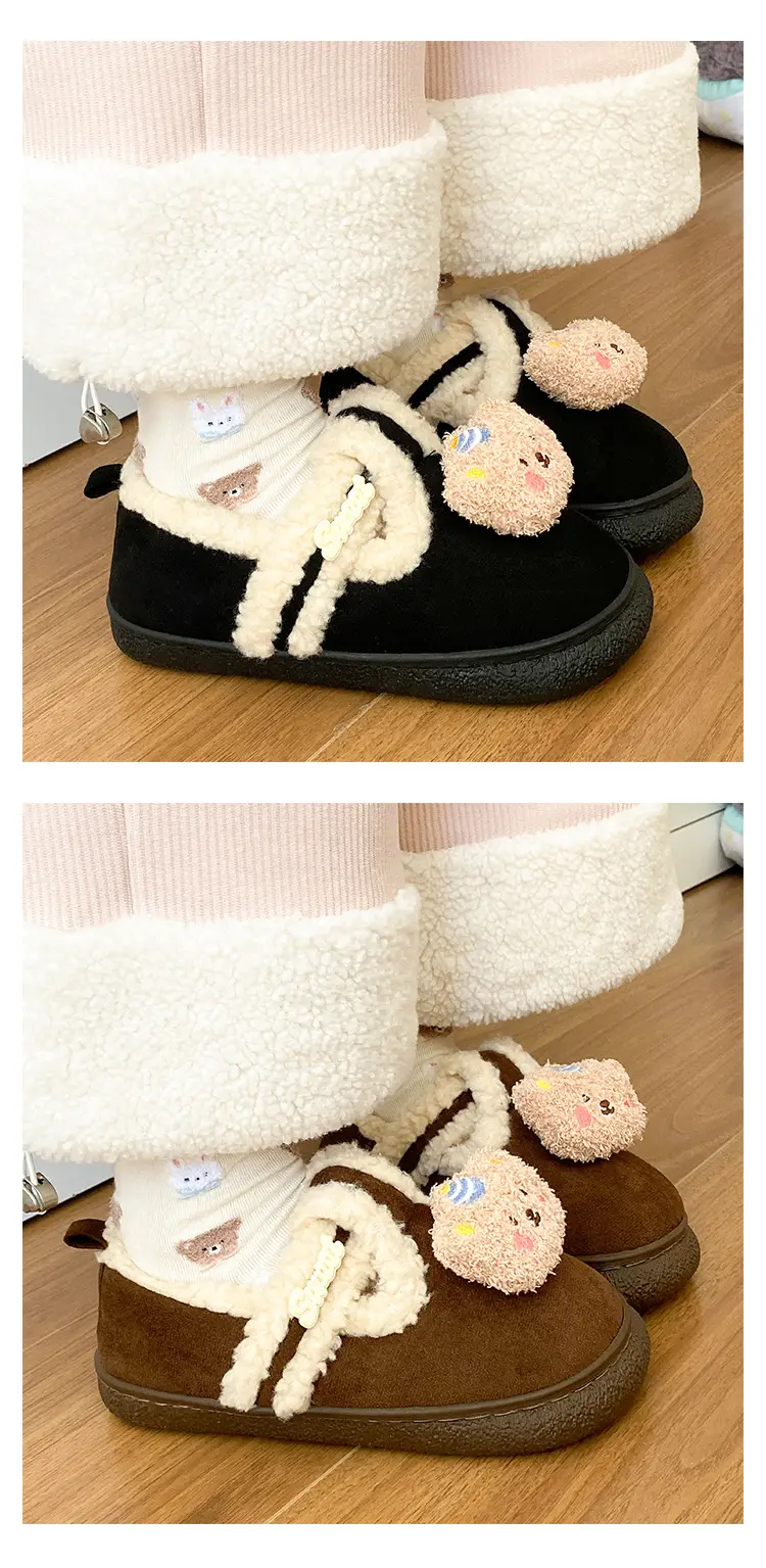 Birkenstock Cartoon Eva Cotton Slippers Women Brown — feature 15