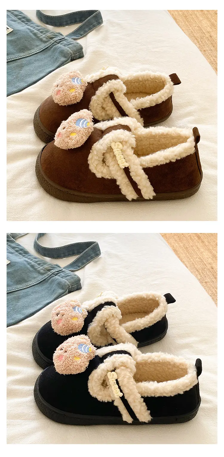 Birkenstock Cartoon Eva Cotton Slippers Women Brown — feature 18