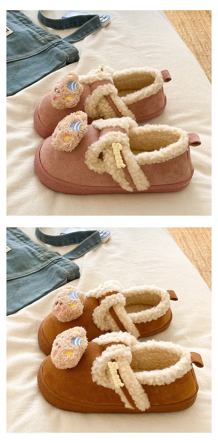 Birkenstock Cartoon Eva Cotton Slippers Women Brown — feature 19