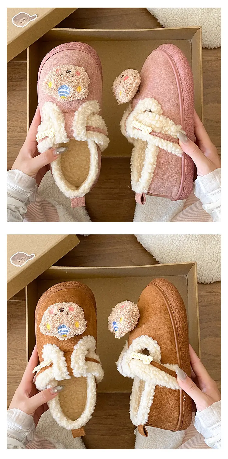 Birkenstock Cartoon Eva Cotton Slippers Women Brown — feature 20