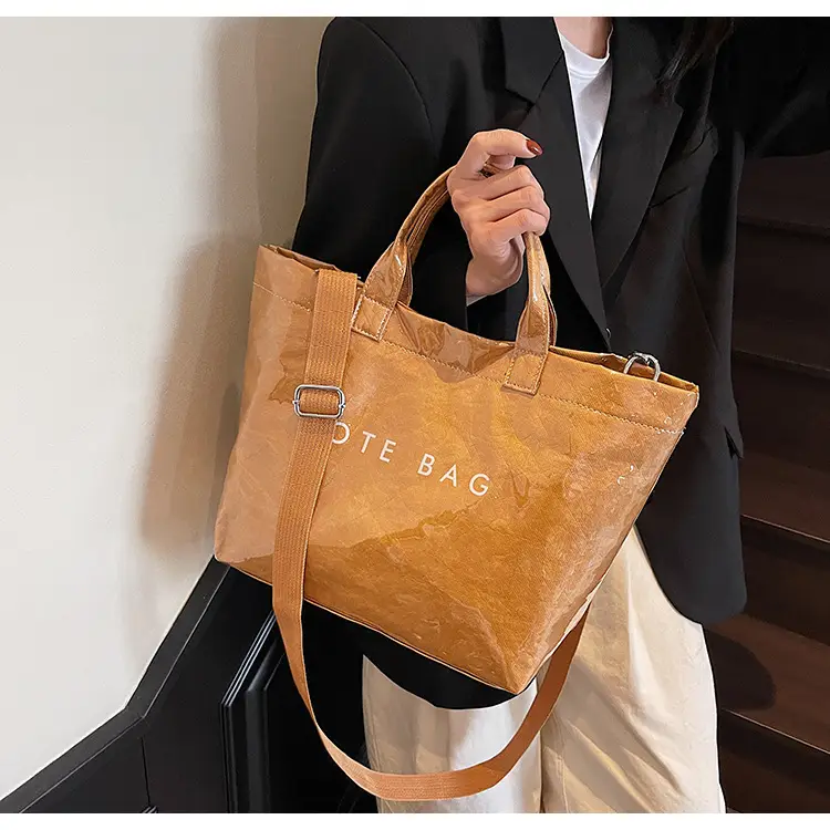 Large Capacity Cross Border Women's Tote Bag Brown — feature 21
