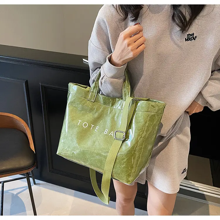 Large Capacity Cross Border Women's Tote Bag Brown — feature 30