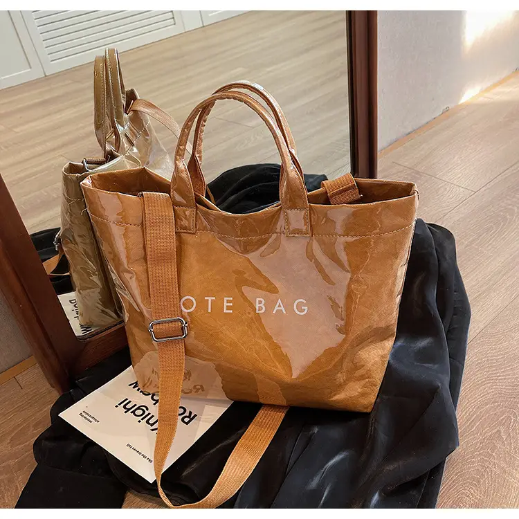 Large Capacity Cross Border Women's Tote Bag Brown — feature 38