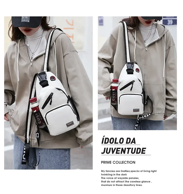 Waterproof Korean Style Crossbody Backpack for Men Women — feature 15