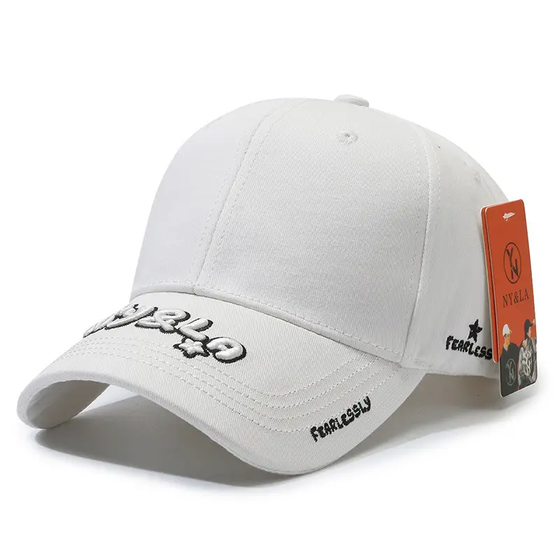 Black Patch Letter Embroidered Baseball Cap Sunshade - Image 12