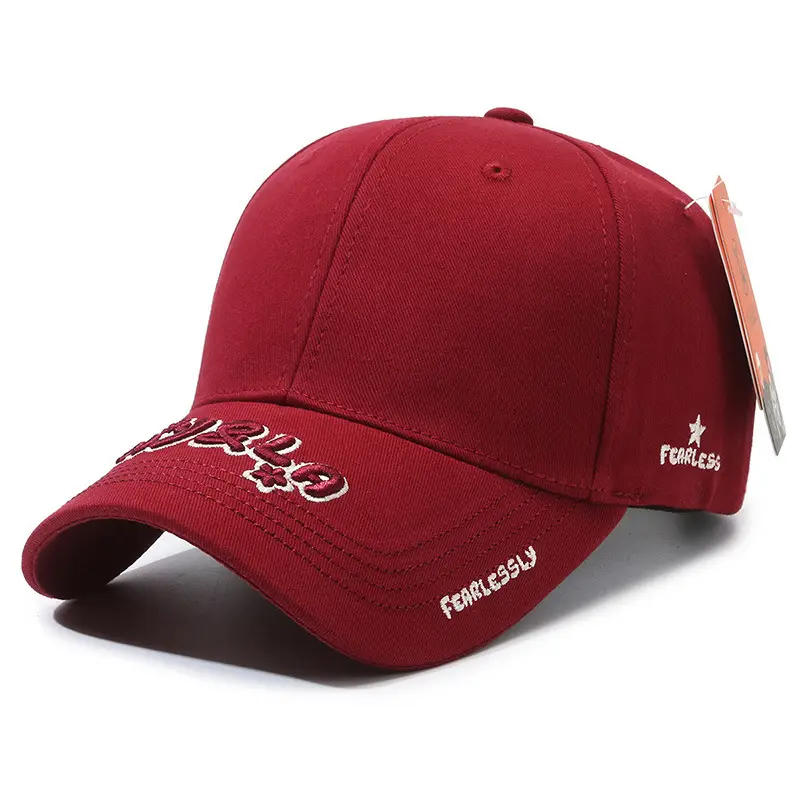 Black Patch Letter Embroidered Baseball Cap Sunshade - Image 4