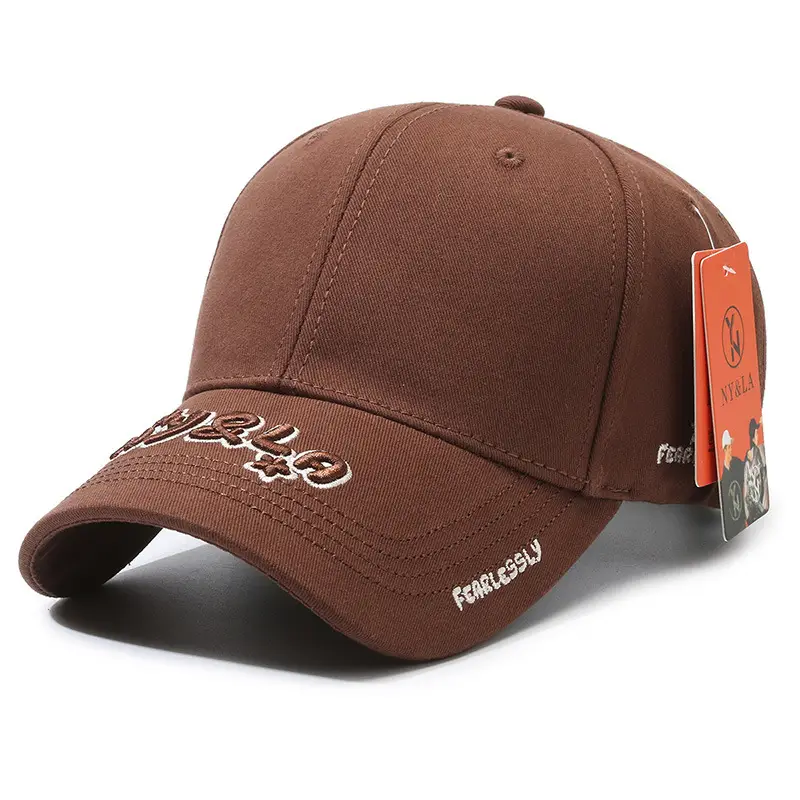 Black Patch Letter Embroidered Baseball Cap Sunshade - Image 5