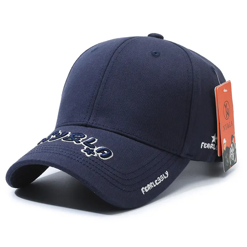 Black Patch Letter Embroidered Baseball Cap Sunshade - Image 7