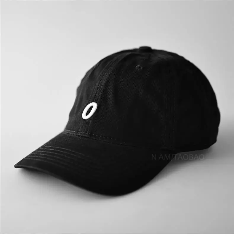 White Baseball Cap with Blue Letter Embroidery for Men Women — feature 1