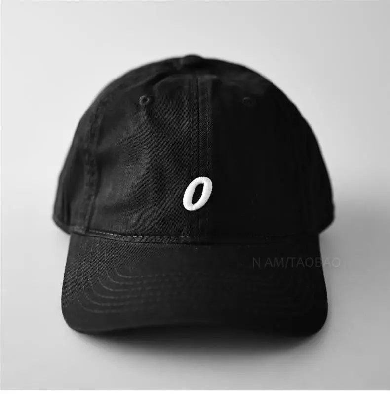 White Baseball Cap with Blue Letter Embroidery for Men Women — feature 9