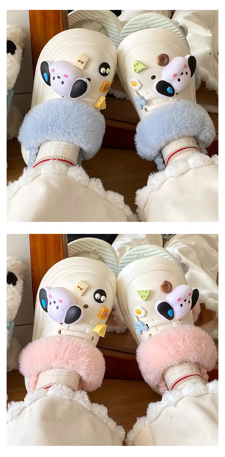 Cute Plush Cotton Slippers for Kids Winter — feature 12