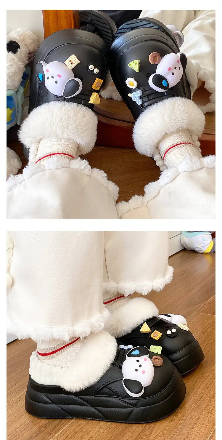 Cute Plush Cotton Slippers for Kids Winter — feature 18