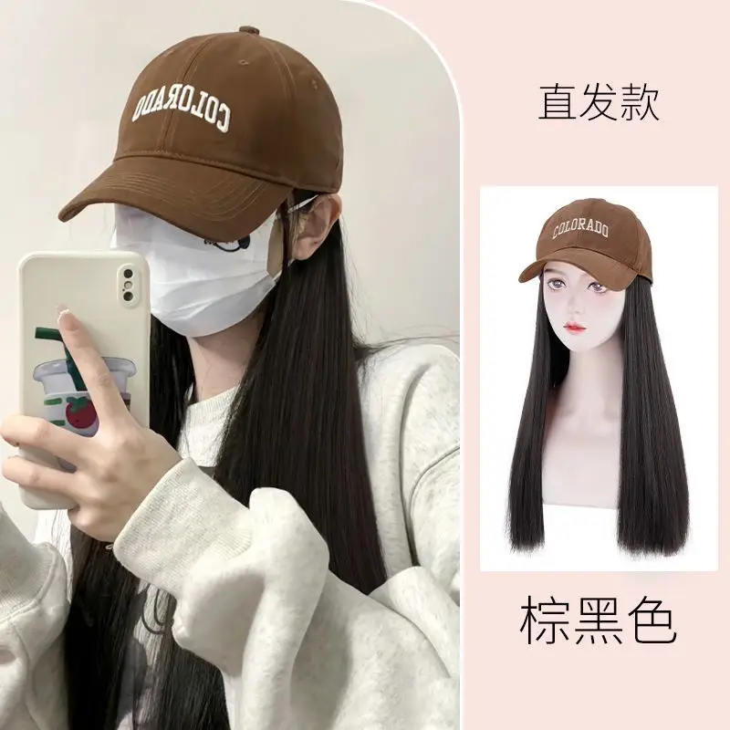 Natural Hair Wig for Women with Baseball Cap - Image 11