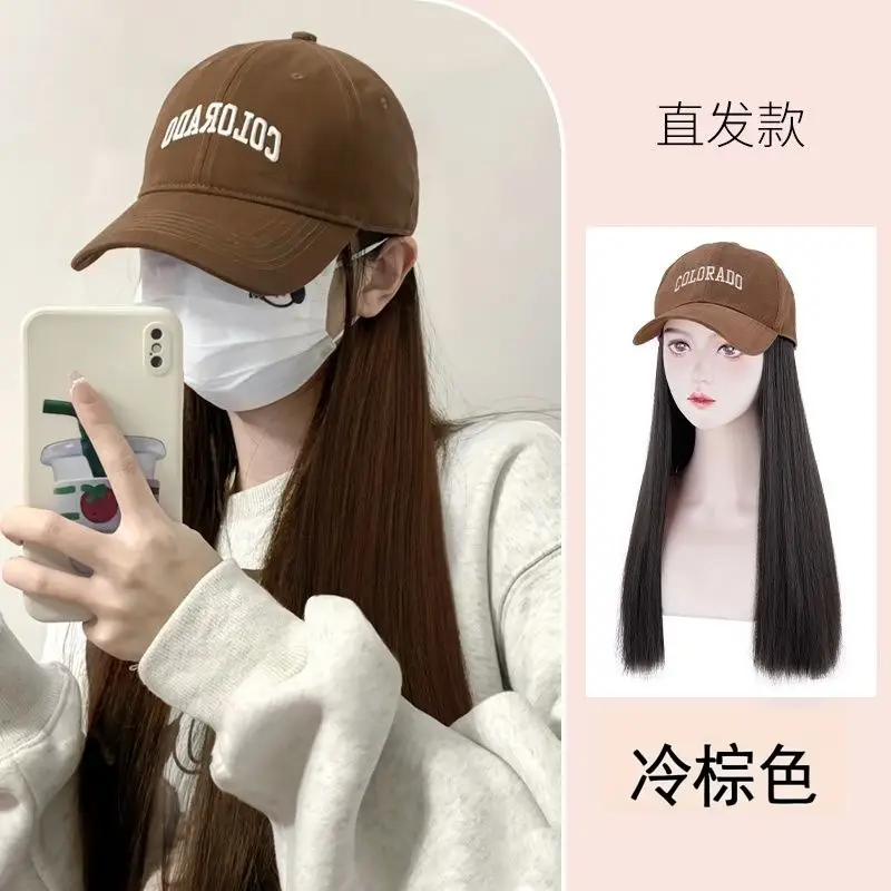Natural Hair Wig for Women with Baseball Cap - Image 2