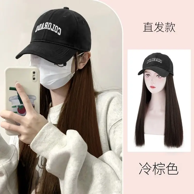 Natural Hair Wig for Women with Baseball Cap - Image 4