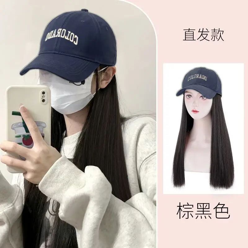 Natural Hair Wig for Women with Baseball Cap - Image 5