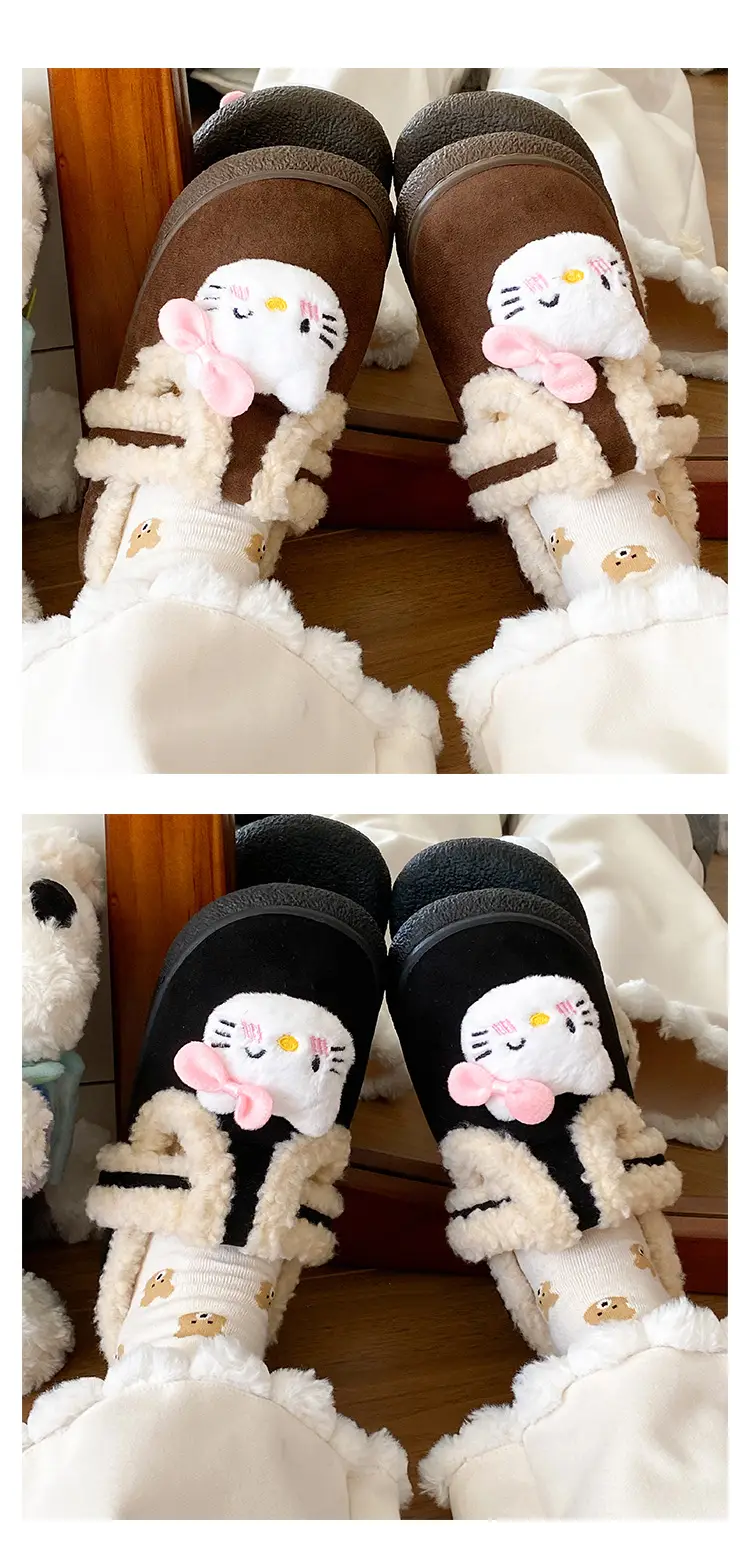 Winter Cute Fleece Lined Women's Slippers — feature 13