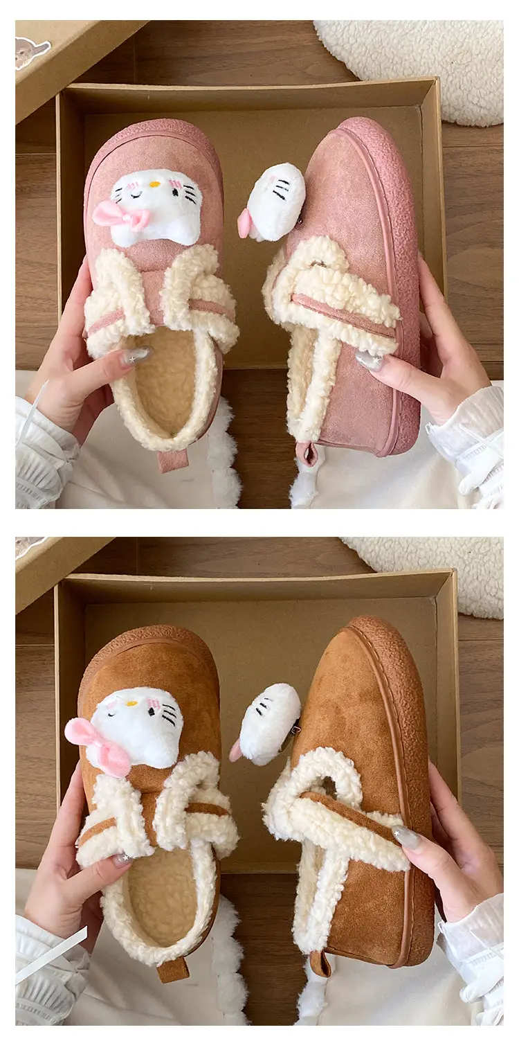 Winter Cute Fleece Lined Women's Slippers — feature 16