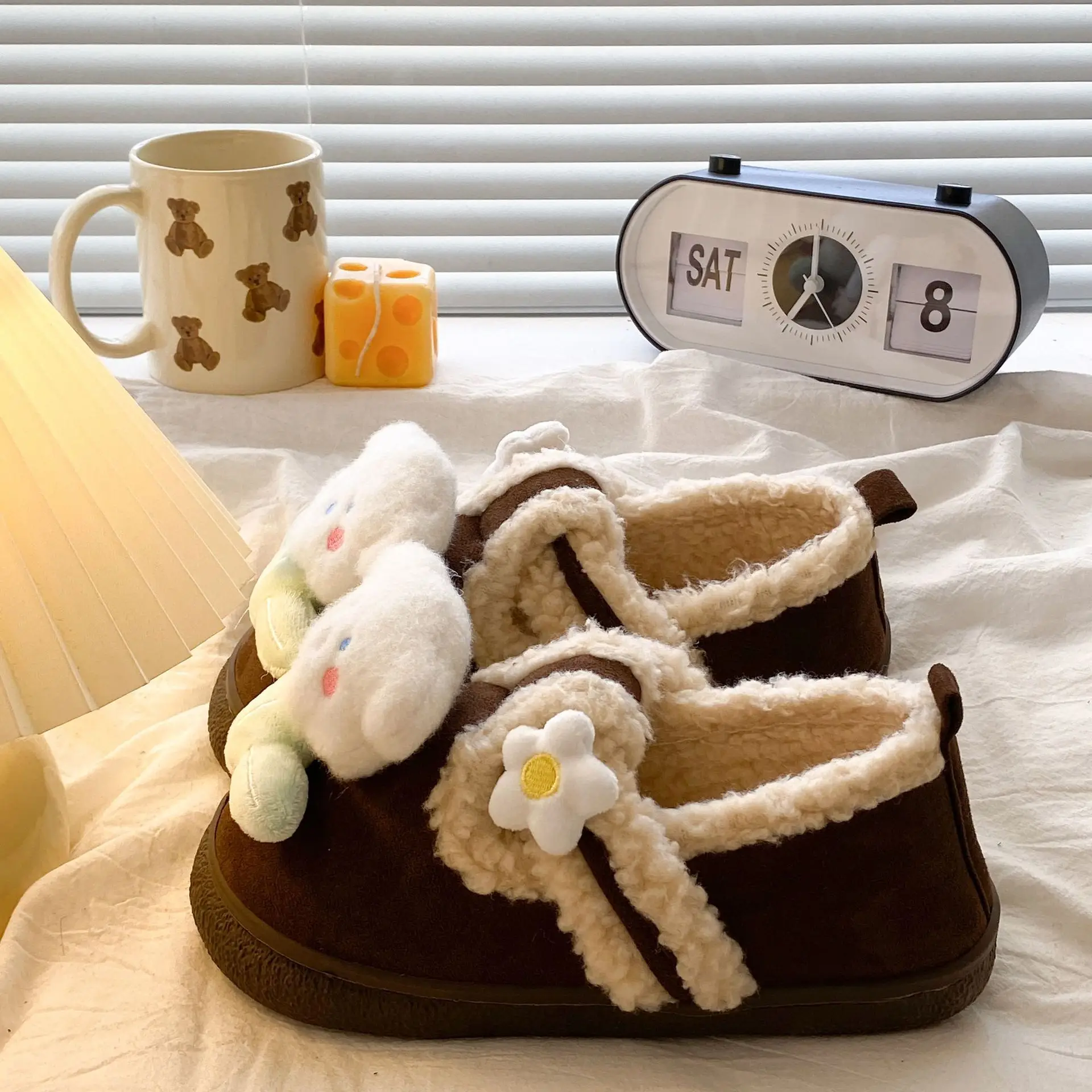 2025 Winter Warm Cotton Slip-On Birkenstock Style Slippers - Image 3