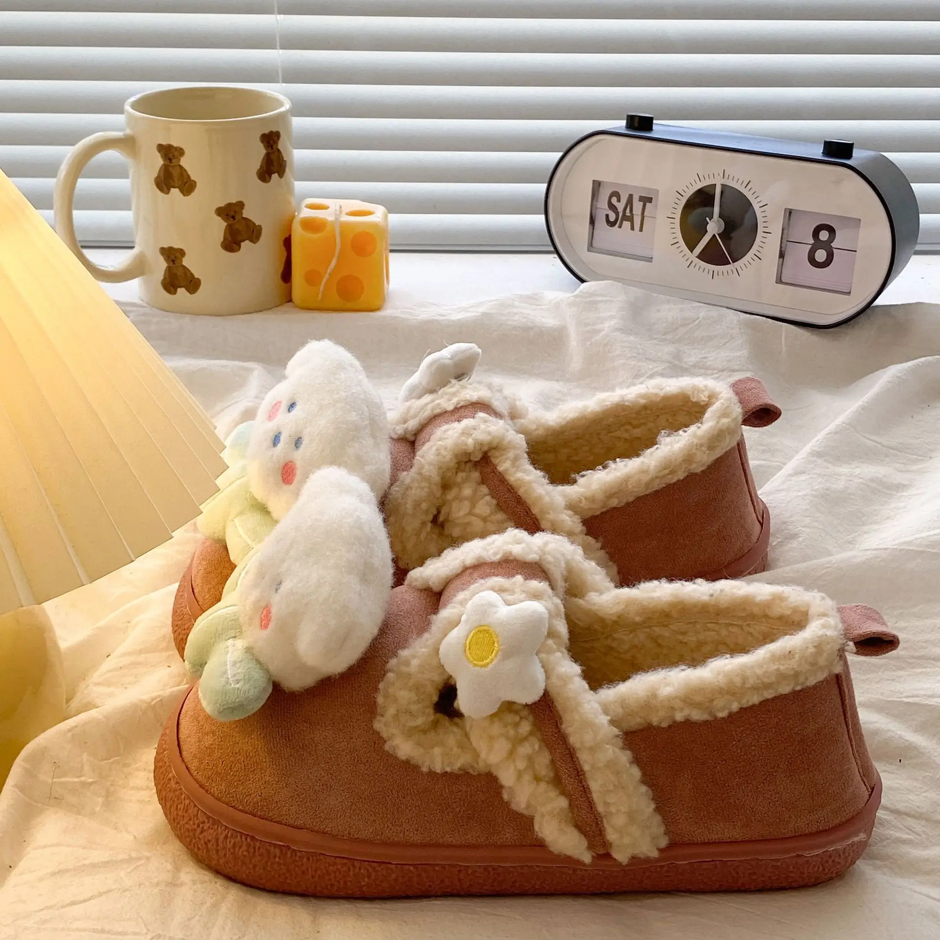 2025 Winter Warm Cotton Slip-On Birkenstock Style Slippers - Image 4