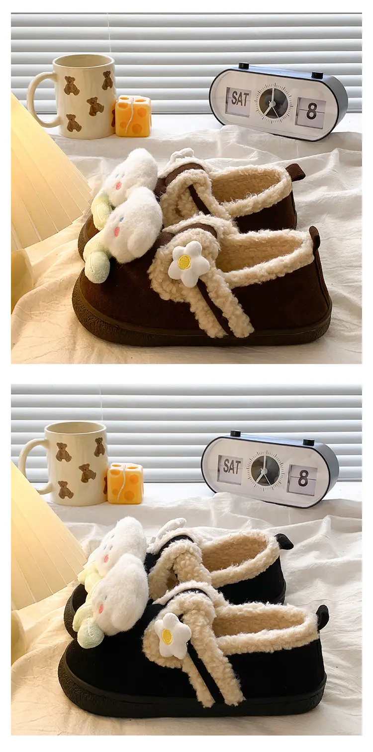 2025 Winter Warm Cotton Slip-On Birkenstock Style Slippers — feature 14