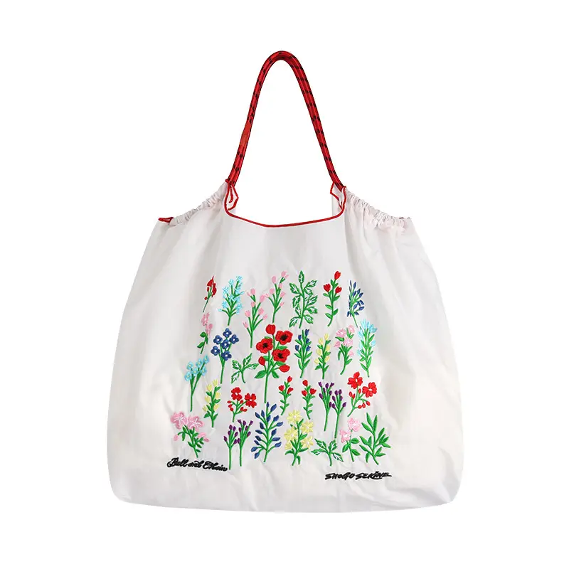 Pink Embroidered Ballchain Bag for Women - Image 110