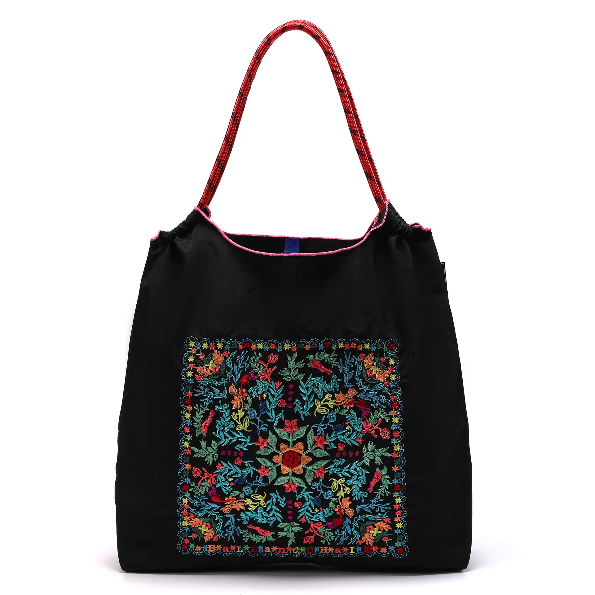 Pink Embroidered Ballchain Bag for Women - Image 174