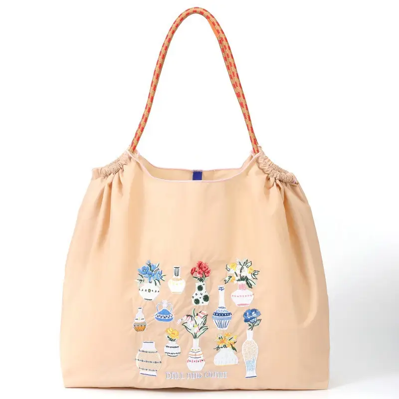 Pink Embroidered Ballchain Bag for Women - Image 193