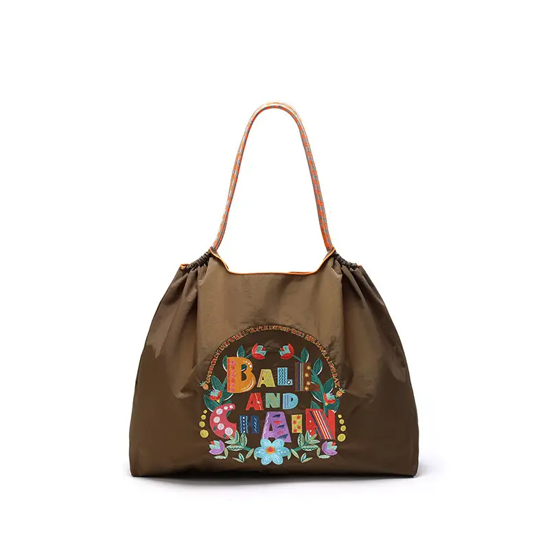 Pink Embroidered Ballchain Bag for Women - Image 209