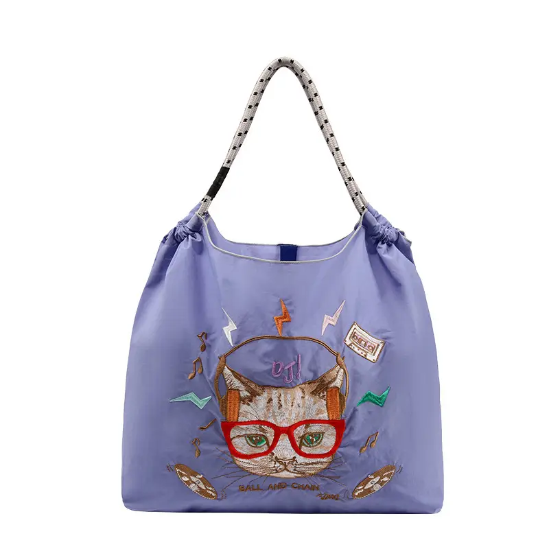 Pink Embroidered Ballchain Bag for Women - Image 46
