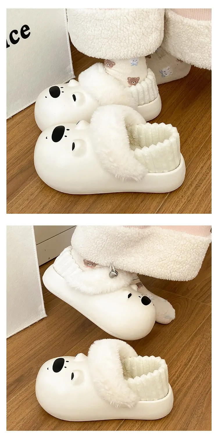 Winter Cat Design Soft Slippers for Women — feature 12