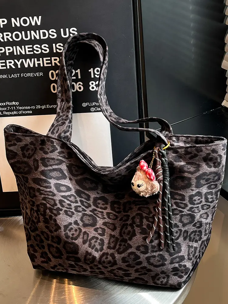 Leopard Print Shoulder Bag for Women 2025 Autumn - Image 6