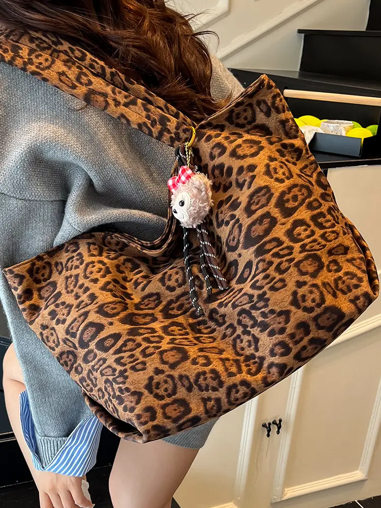 Leopard Print Shoulder Bag for Women 2025 Autumn - Image 7