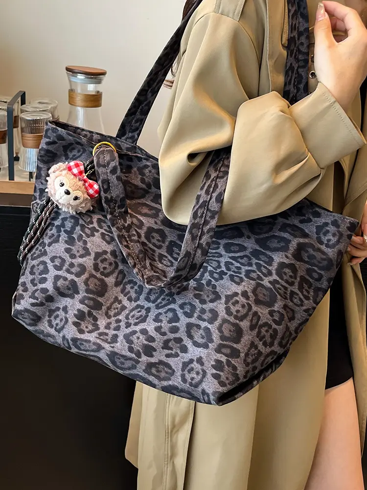 Leopard Print Shoulder Bag for Women 2025 Autumn - Image 8