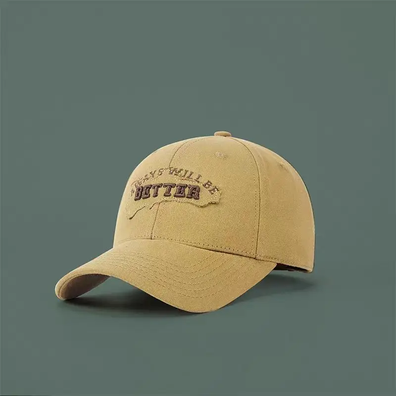 Maroon Letter Sunshade Cap with Embroidered Design - Image 9