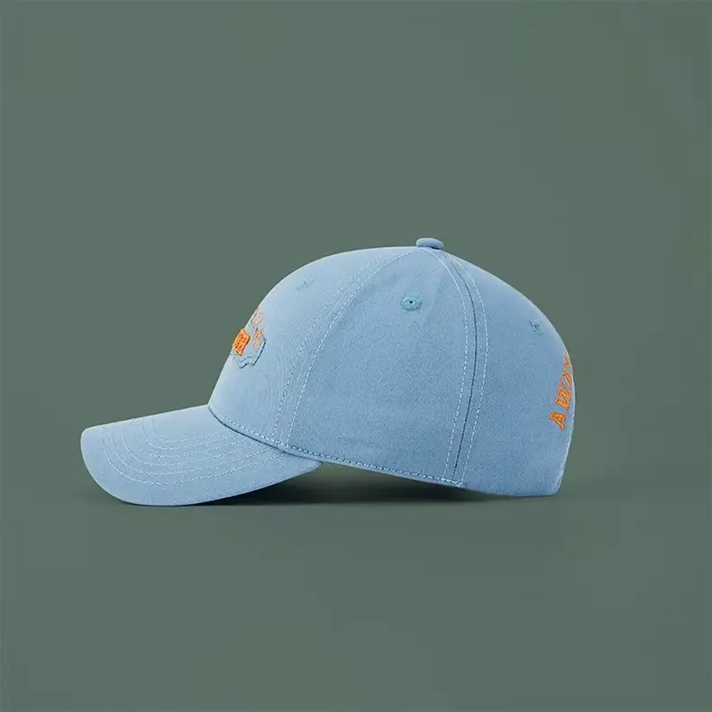 Maroon Letter Sunshade Cap with Embroidered Design — feature 10