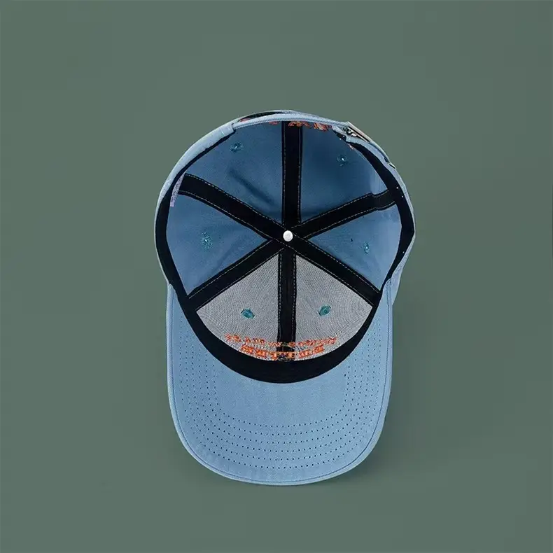 Maroon Letter Sunshade Cap with Embroidered Design — feature 11