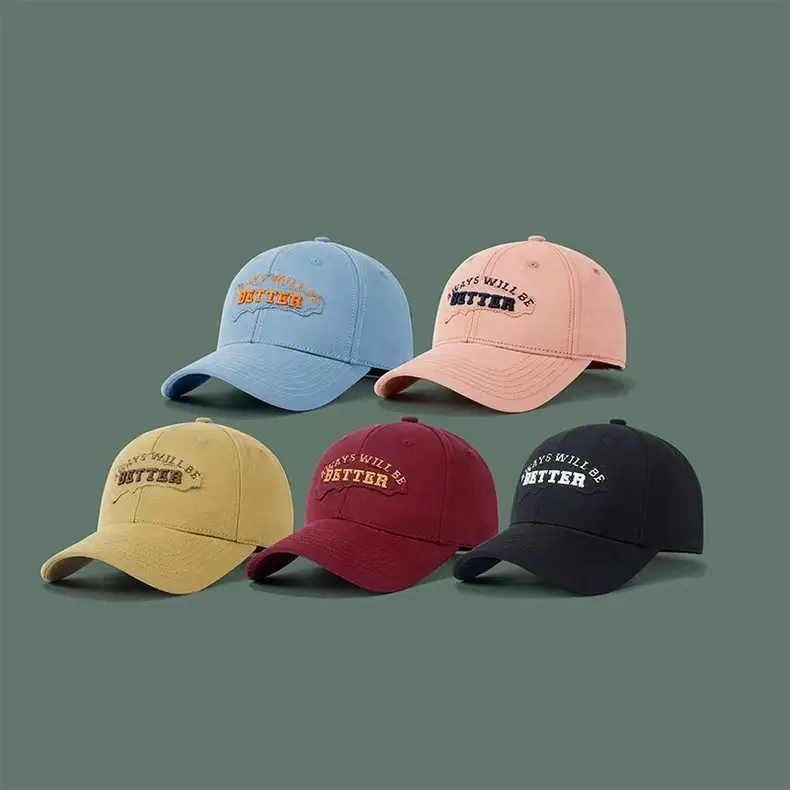 Maroon Letter Sunshade Cap with Embroidered Design — feature 2